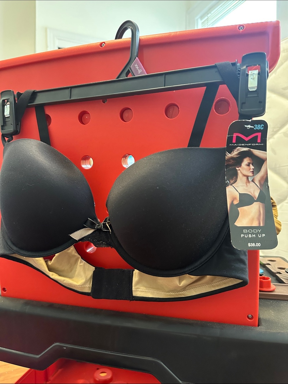 Maidenform Black Push-Up Bra with Smooth Molded Cups